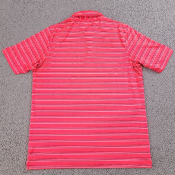 Under Armour Polo Shirt Mens Large Pink Golf Heat Gear Pine Crest Embroidery - Picture 8 of 13